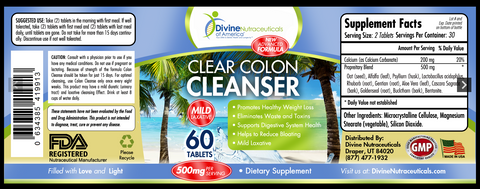 Garcinia Cambogia (180 Capsules) + Colon Cleanse