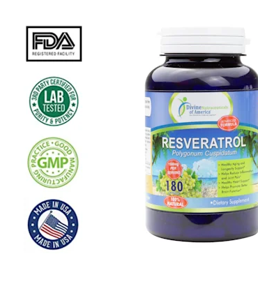 Resveratrol 1500mg 180 Capsules
